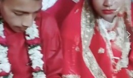 糖瓜吃瓜新娘,新娘喜结良缘的美好瞬间