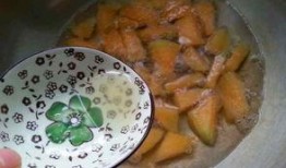 吃蜜瓜汁的视频